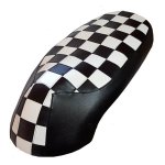 (image for) Black and White Checkers Kymco Like 50-200 scooter seat cover