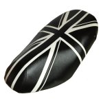 (image for) Piaggio Fly Black & White Union Jack Seat Cover 2005 - 2020