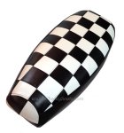 (image for) Genuine Stella Checkers SKA Black White Scooter Seat Cover Half