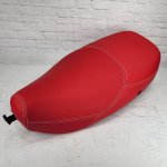 (image for) Vespa LX 50 150 Red Hot Matte Red Seat Cover French Seams