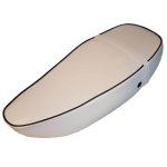 (image for) Vespa S LX White Touring Saddle Seat Cover, choose your piping!