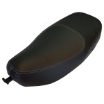 (image for) Black Vespa LX 50 150 Seat Cover French Seams Handmade