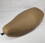 (image for) Cafe Tan Matte Faux Leather Vespa LX Scooter Seat Cover