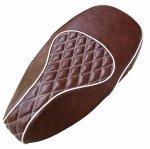 (image for) Vespa Sprint Primavera Double Diamond Whiskey Brown SEAT COVER