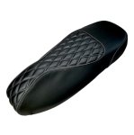 (image for) Double Diamond Vespa GTS 250 300 Black Seat Cover Handmade