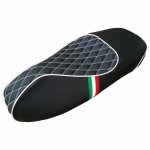 (image for) Vespa GTS 250 300 Diamond Seat Cover Italian Stripes Handmade