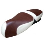 (image for) Vespa GTV Two Tone Saddle Seat Cover Whiskey and Cream