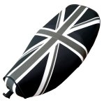 (image for) Black & Gray Vespa LX 50 150 Union Jack British Flag Seat Cover