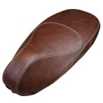 (image for) Vespa Sprint Primavera 50 125 150 Brown Leather Style Seat Cover