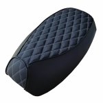 (image for) Yamaha Vino 125 Matte Black Double Diamond Seat Cover Handmade