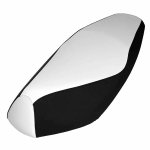 (image for) Black and White Yamaha Zuma 50 scooter seat cover waterproof