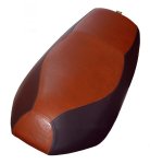 (image for) Premium Whiskey and Black Yamaha Zuma 50 seat cover Scooter