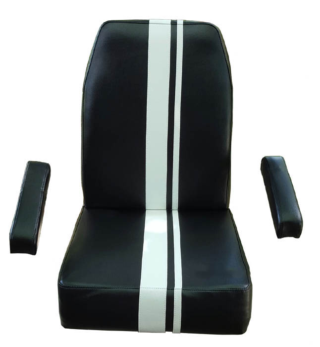 Cozy Sidecar Seat Cover Racing Stripe Rocket Bullet Side Car Cheeky Seats Scooter Covers