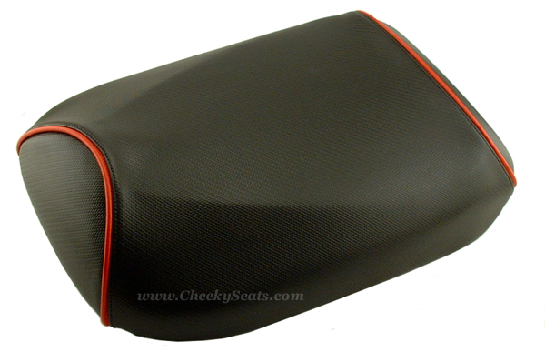 Honda Ruckus Carbon Fiber Scooter Seat Cover Black or Red Piping : Cheeky  Seats