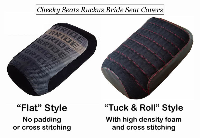 Build a BRIDE Honda Ruckus Seat Cover! Add the options you want!