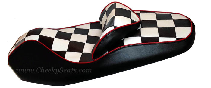Honda Reflex Scooter Seat Cover Black and White Checkers