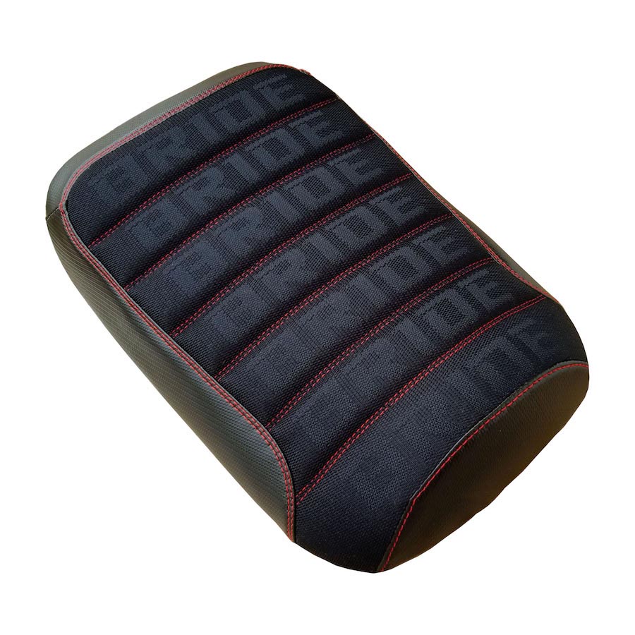 BRIDE Black or Gray Padded Carbon Fiber Honda Ruckus Seat Cover - Click Image to Close