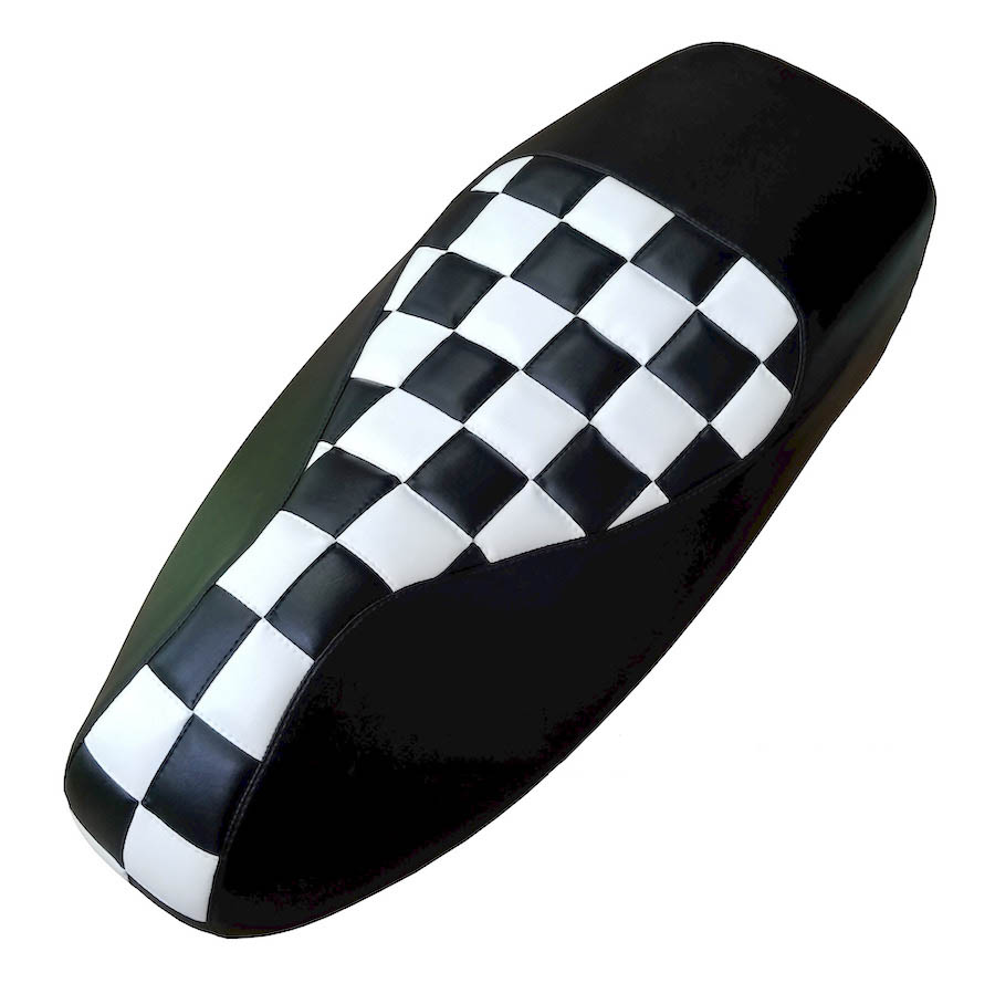 Vespa GTS 250 300 Checkers Seat Cover Black White Squares Ska | Cheeky ...