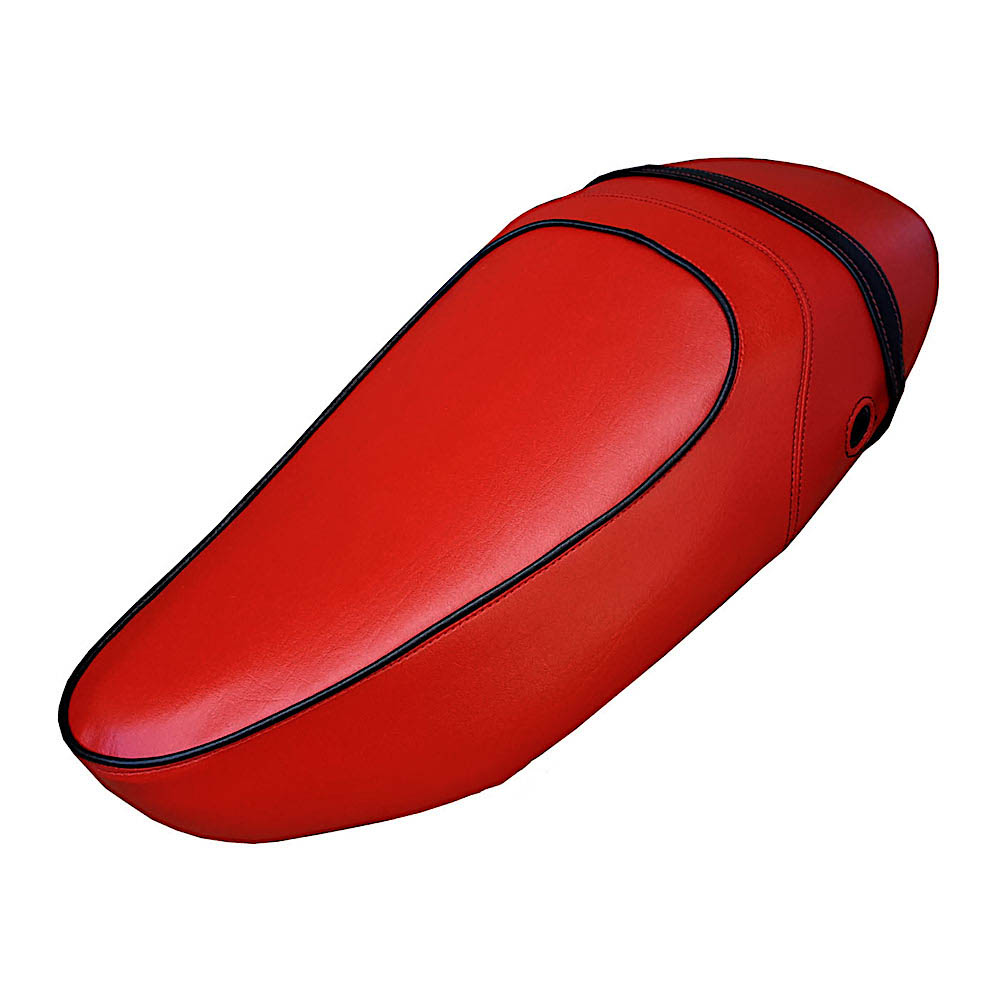 Vespa S 50 125 150 RED Scooter Saddle Seat Cover handmade - Click Image to Close