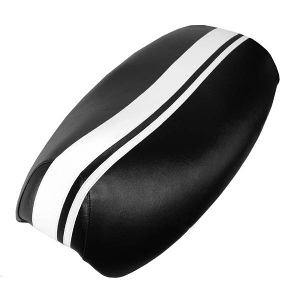 Dual Racing Stripes Yamaha Vino 125 Scooter Seat COVER - Click Image to Close